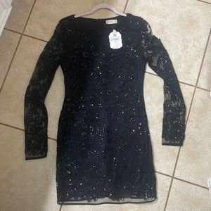 Sequin dress - size L, fitted